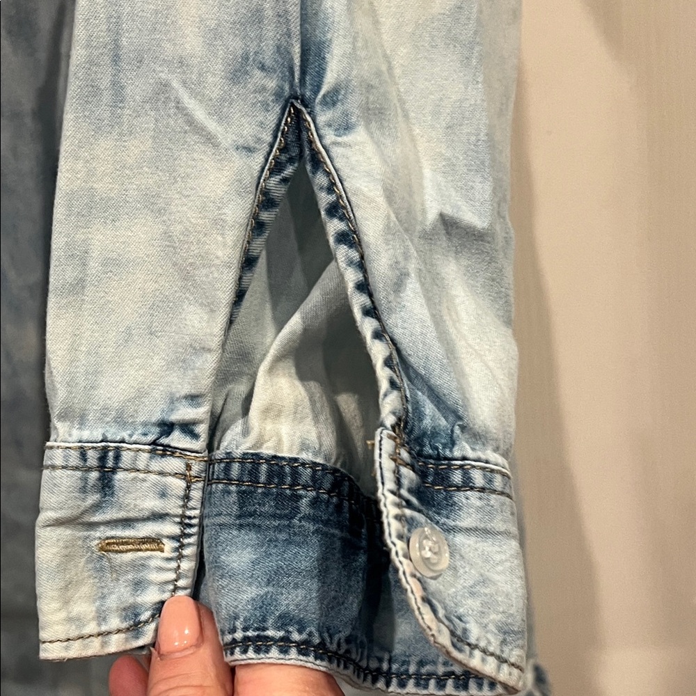 JW Signature Blue Denim shirt dress - Picture 6 of 12